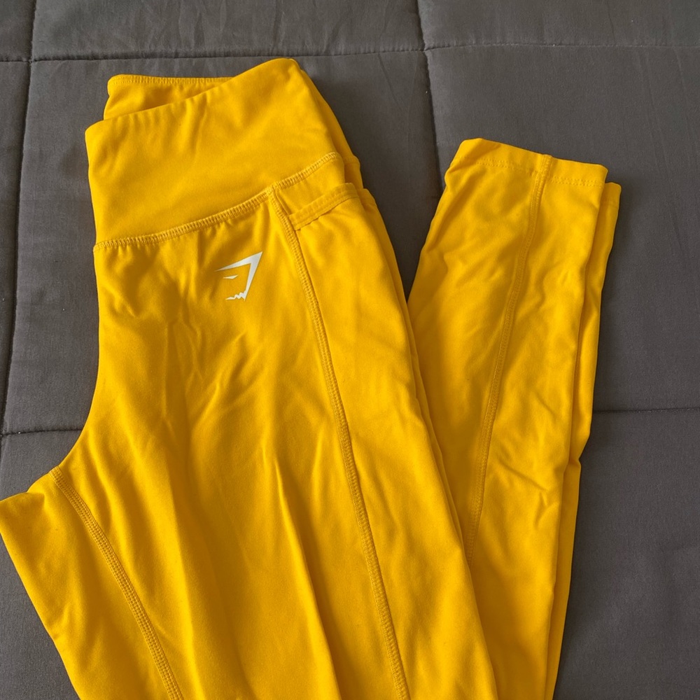 Gymshark Dreamy Citrus Yellow Small Leggins